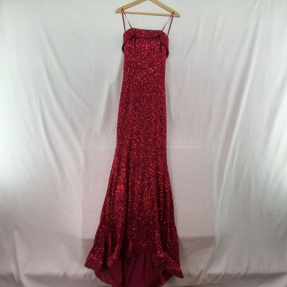 B Darlin Dresses & Skirts - B Darlin Women's Red Sequin Prom Dress